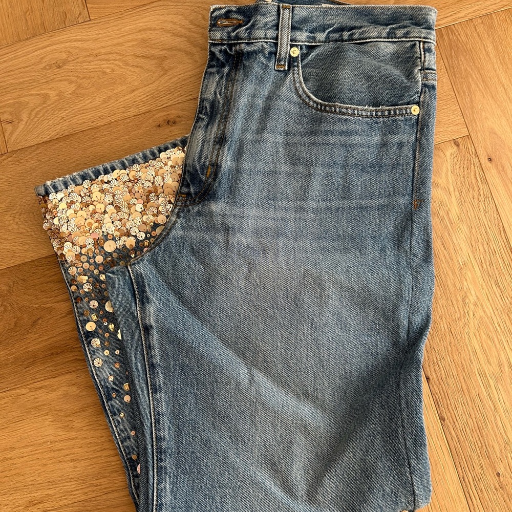Frame Jeans with Sequin Detail
